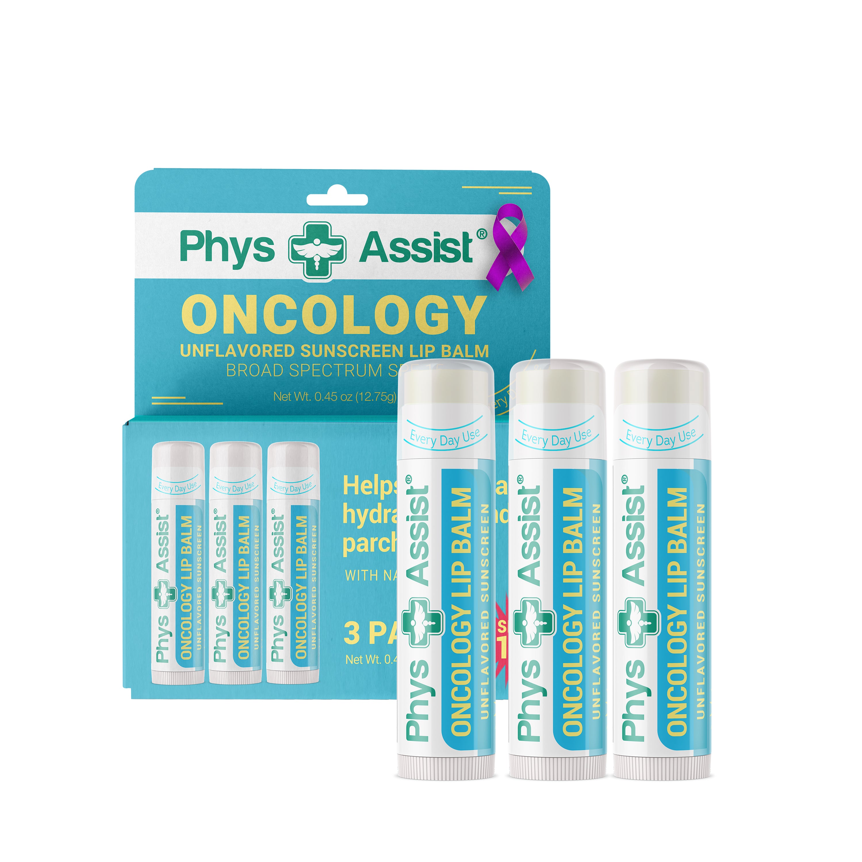 Baume à lèvres Oncology SPF 15 biologique USDA