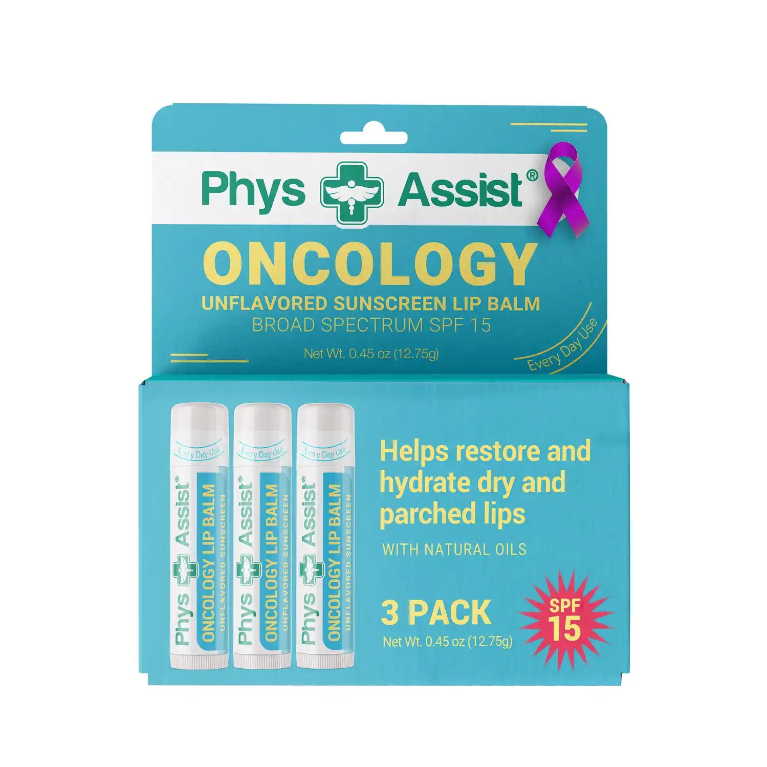 Baume à lèvres Oncology SPF 15 biologique USDA