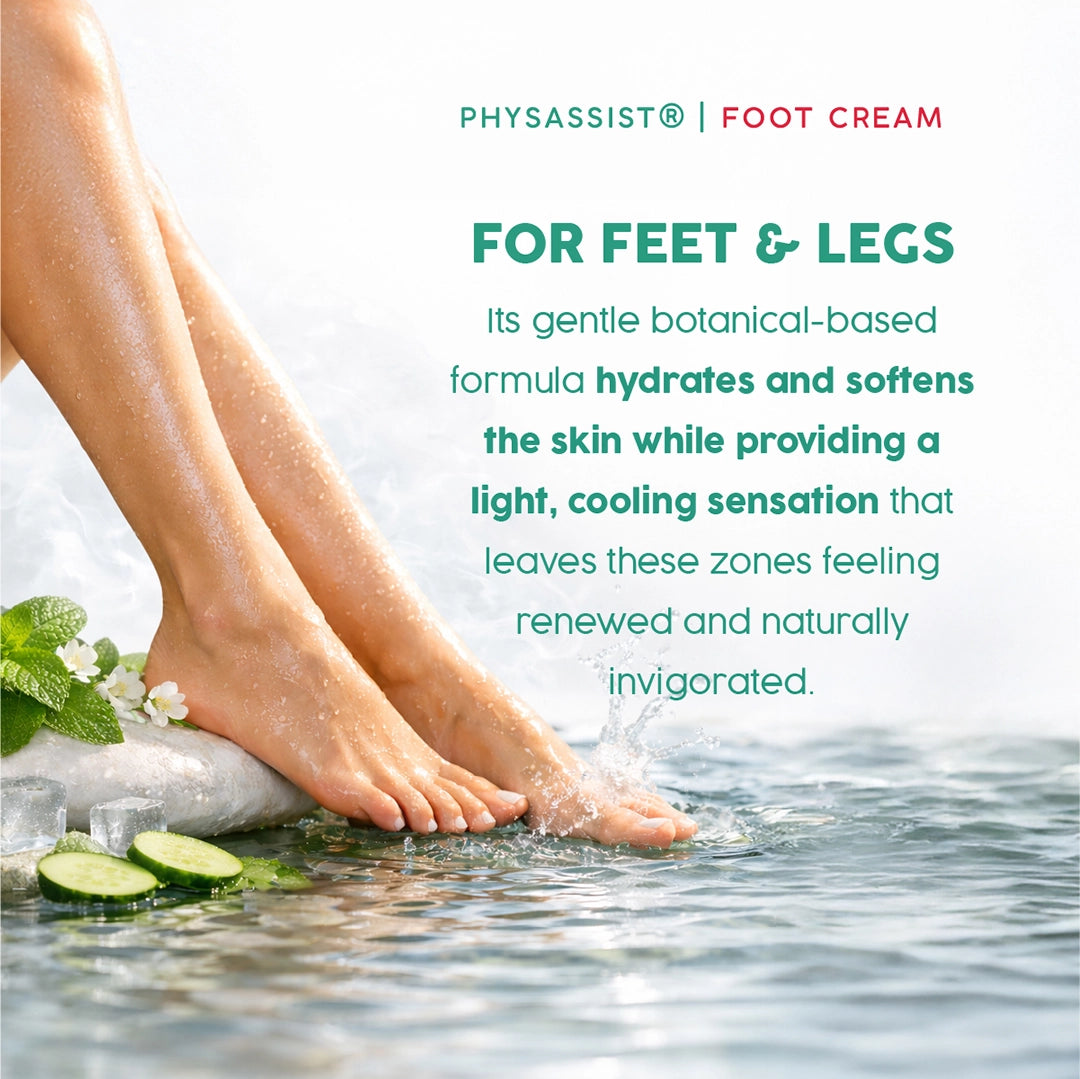 Crème apaisante pour les pieds et les jambes