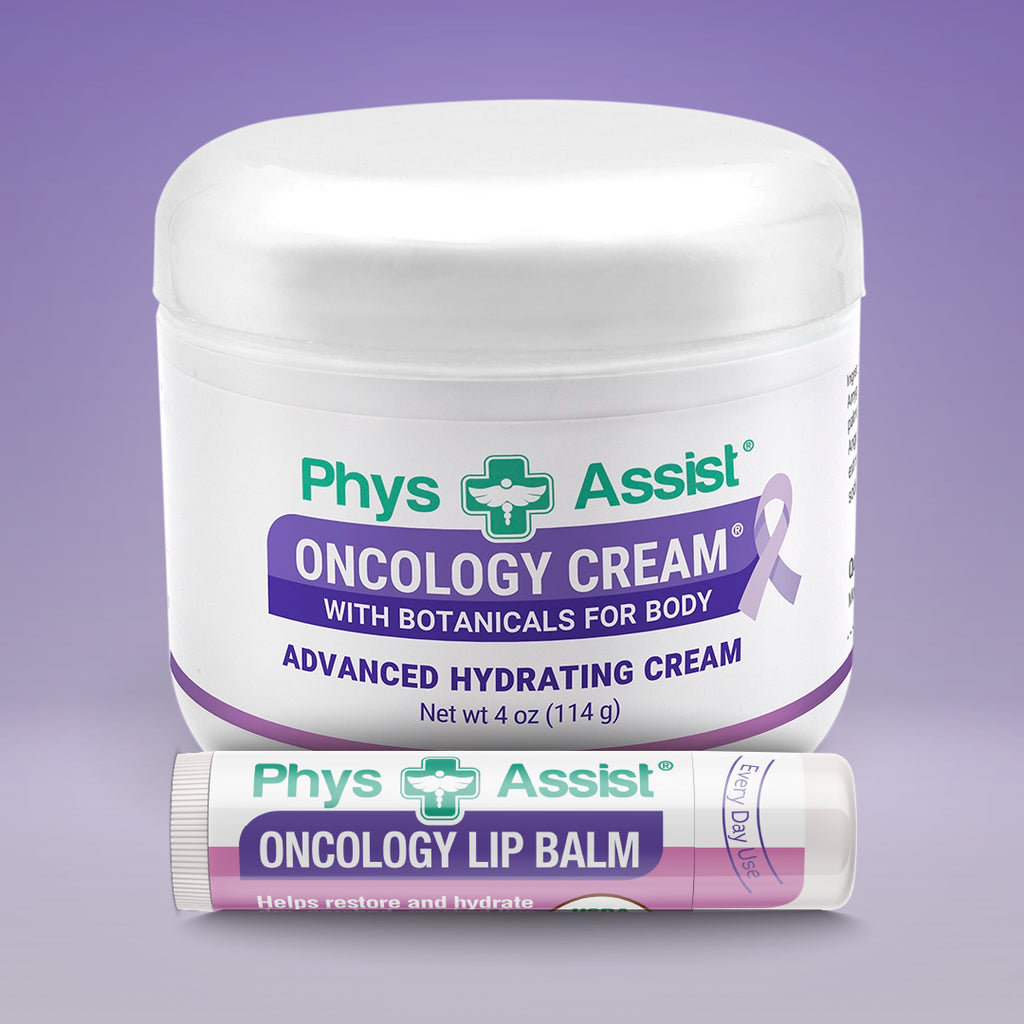 Oncology Cream & Lip Balm with Botanicals Skin Care Set