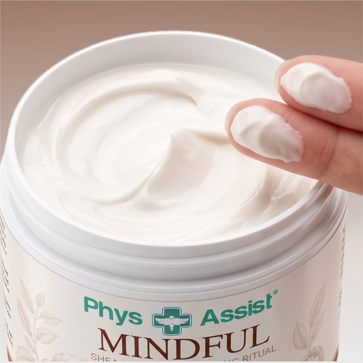 PhysAssist Mindful Body Cream – Nourishing Moisture for Dry Skin – 6 oz