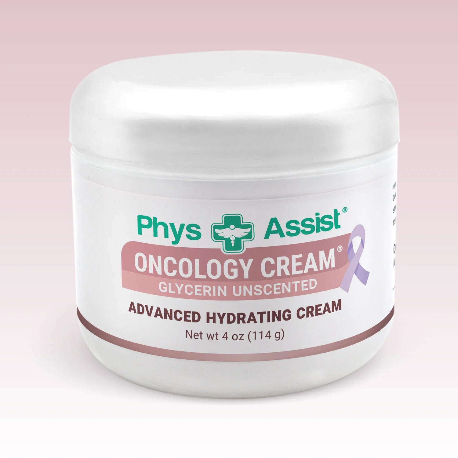 PhysAssist® Oncology Cream® Glycerin Unscented, 4 oz jar