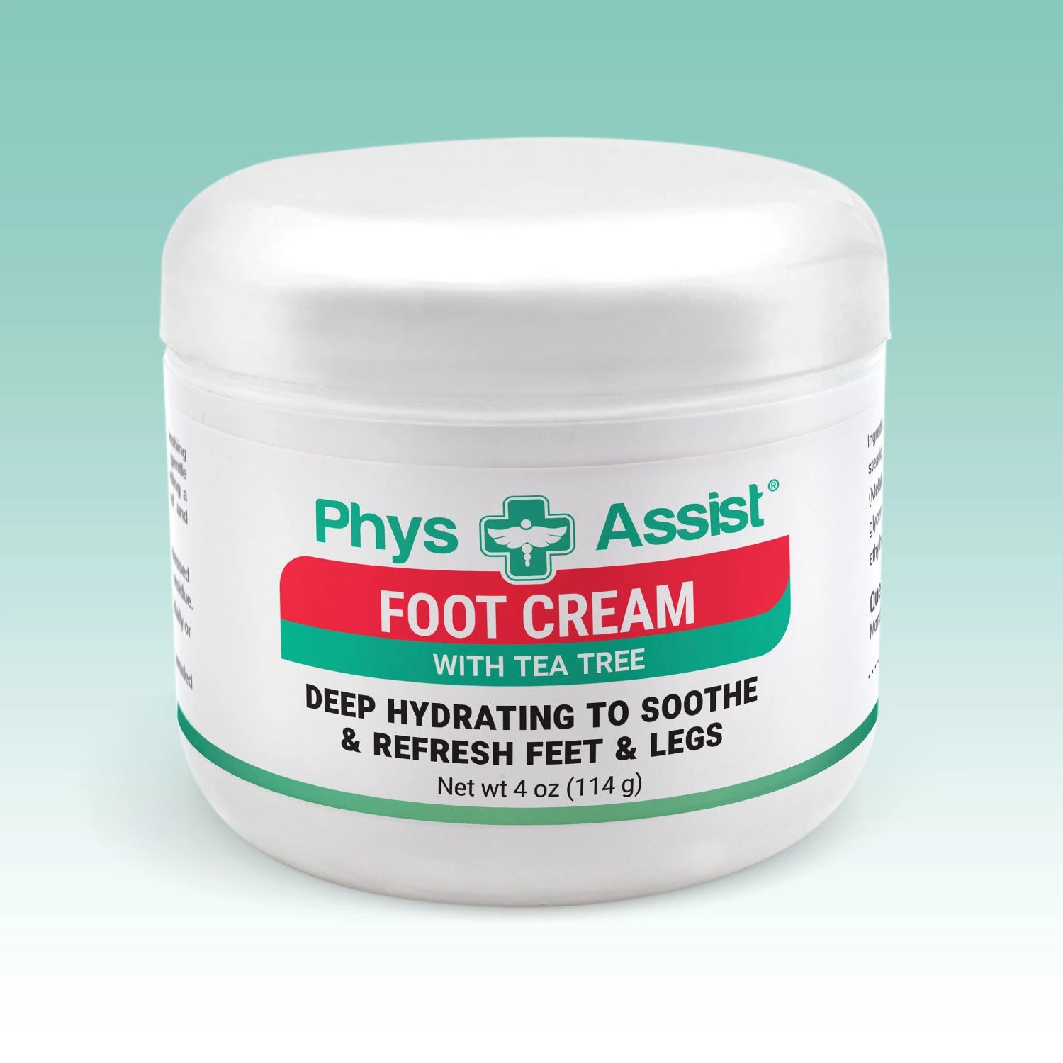 PhysAssist® Foot Cream With Tea Tree, 4 oz jar