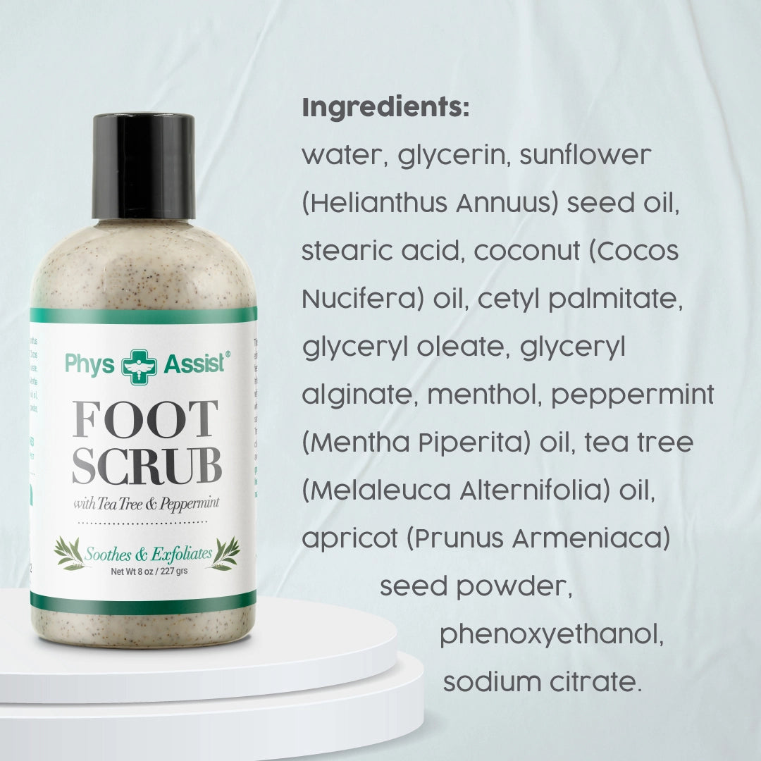 PhysAssist® Foot Scrub, 8 oz Bottle
