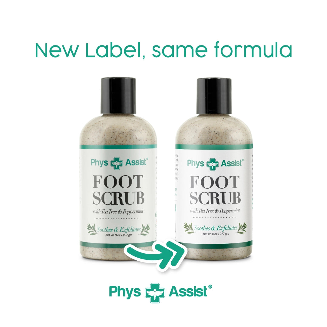 PhysAssist® Foot Scrub, 8 oz Bottle