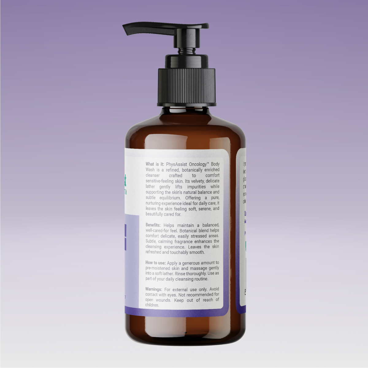 PhysAssist Body Wash – Unscented Cleansing for Sensitive Skin – 8 oz