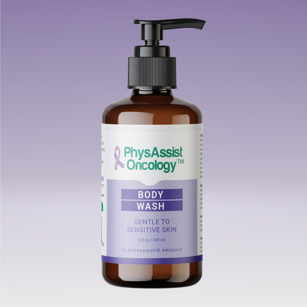 PhysAssist Body Wash – Unscented Cleansing for Sensitive Skin – 8 oz