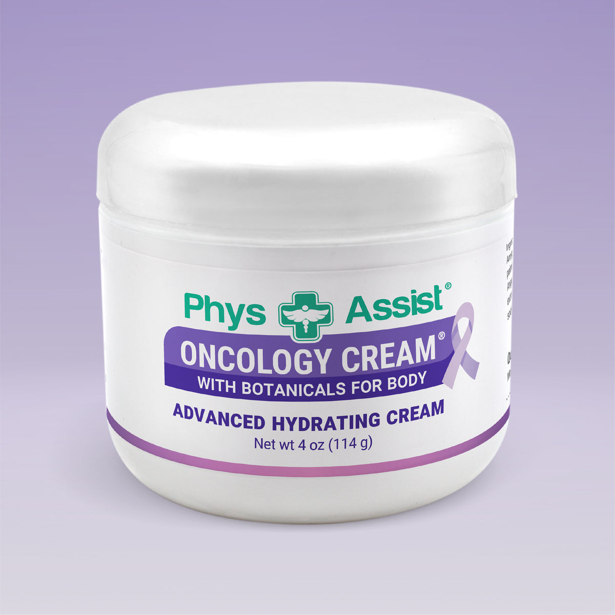 PhysAssist Oncology Botanical Body Cream – Hydrating Care for Sensitive Skin – 4 oz Jar