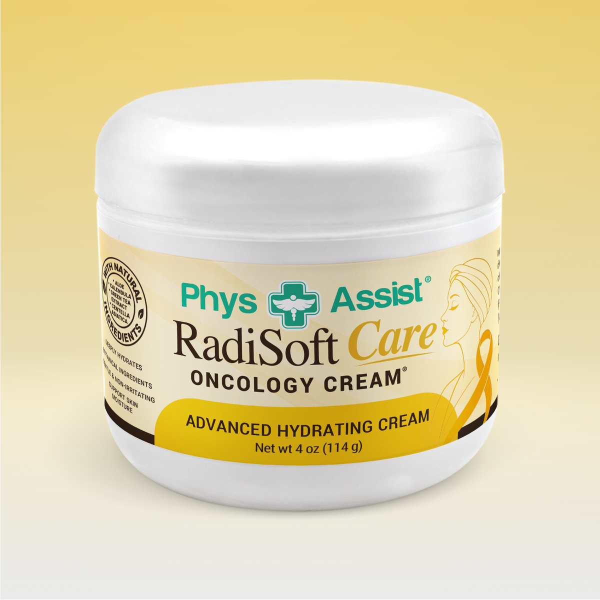 PhysAssist Radisoft Cream – Face & Body Moisturizer for Radiation Therapy Patients – 4 oz
